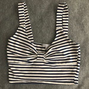 Striped crop top